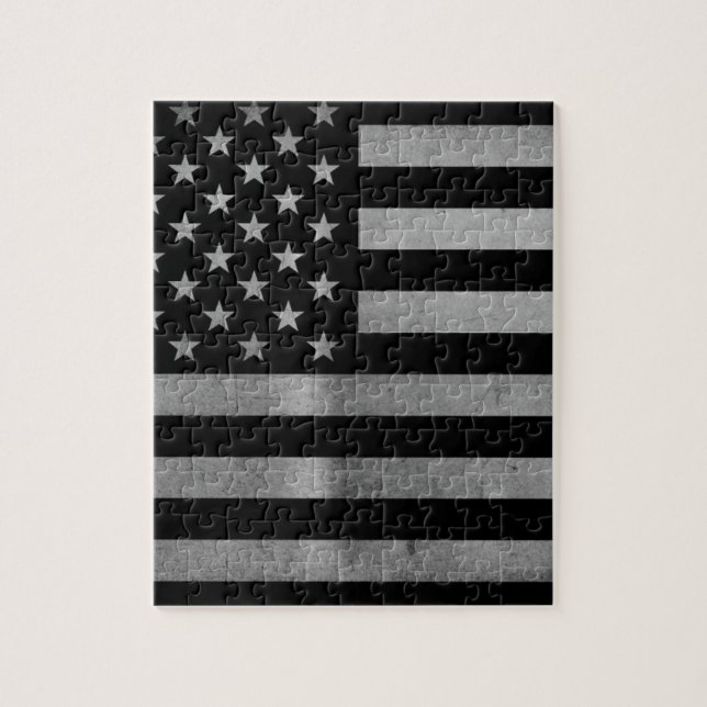USA-Flagge BW (Vertikal)