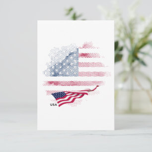USA-Flagge Dankeskarte