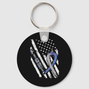 USA-Flagge Diabetes Typ 1 Bewusstsein Familienunte Schlüsselanhänger