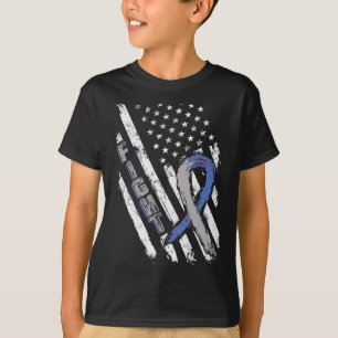 USA-Flagge Diabetes Typ 1 Bewusstsein Familienunte T-Shirt