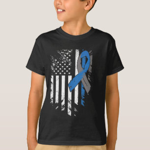 Usa-Flagge Diabetes Typ 1 Bewusstsein Familienunte T-Shirt