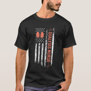 USA-Flagge Dialyse-Krankenschwester - RN Patriotis T-Shirt