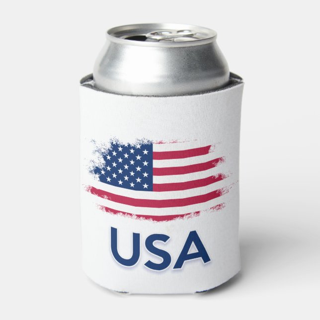 USA-Flagge Dosenkühler (Kanne Vorderseite)