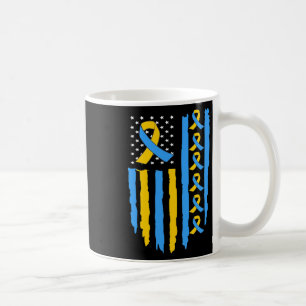 Usa-Flagge Down-Syndrom-Bewusstsein Dad Mom Kaffeetasse