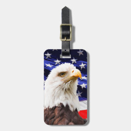 USA-Flagge Eagle Gepäckanhänger