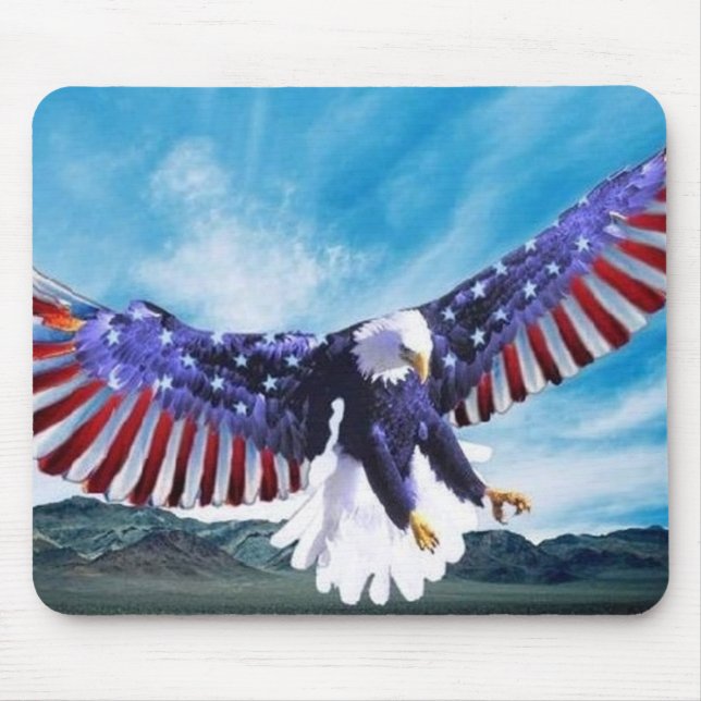 USA-Flagge Eagle Mousepad (Vorne)