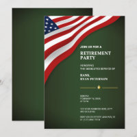 USA-Flagge | Ecke | Army Green