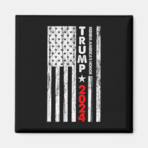 Usa-Flagge Erlösen Sie Amerikas Ehre Trump 2024  Magnet