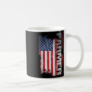 USA-Flagge Farmer für 4. Juli Kaffeetasse