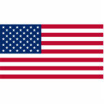 USA-Flagge Freistehende Fotoskulptur<br><div class="desc">Die rote,  weiße und blaue amerikanische Flagge ist der Star dieses Designs. Zeigen Sie Ihren amerikanischen Stolz auf Urlaub oder jeden Tag! Fügen Sie Text oder Ihr eigenes Bild für ein einzigartiges Objekt für sich selbst oder als großes Geschenk!</div>