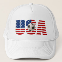 USA-FLAGGE Fußball-Hut Truckerkappe
