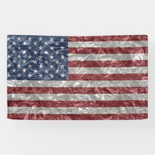 USA-Flagge - gekrümmt Banner