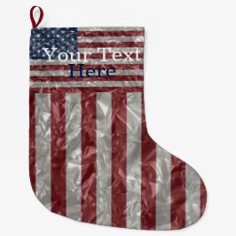 USA-Flagge - gepinkelt Großer Weihnachtsstrumpf