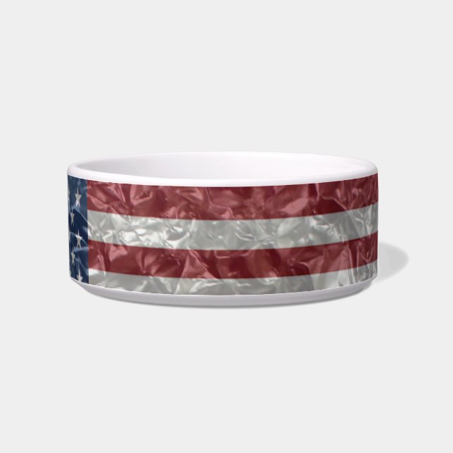 USA-Flagge - gepinkelt Napf (Rechts)
