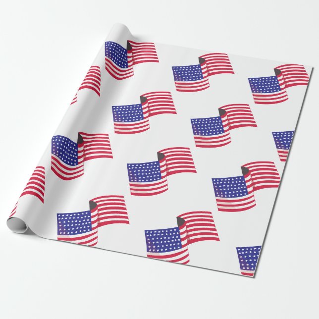 USA-Flagge Geschenkpapier (Ungerollt)