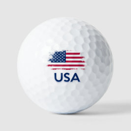 USA-Flagge Golfball