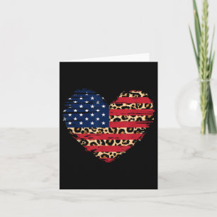 Usa-Flagge Herz Amerikanisch Patriotische Streitkr Karte