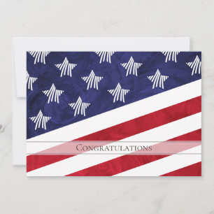 USA-Flagge Herzlichen Glückwunsch zur neuen US-Sta Karte