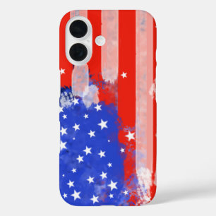 USA-Flagge iPhone 16 Hülle
