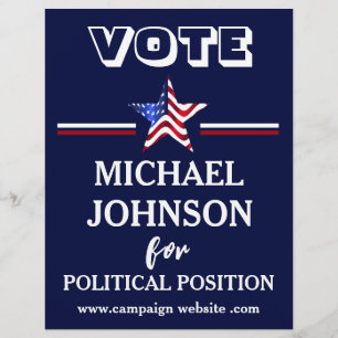 USA-Flagge Kampagne Politisch  Flyer