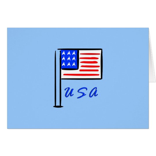 USA-Flagge Karte