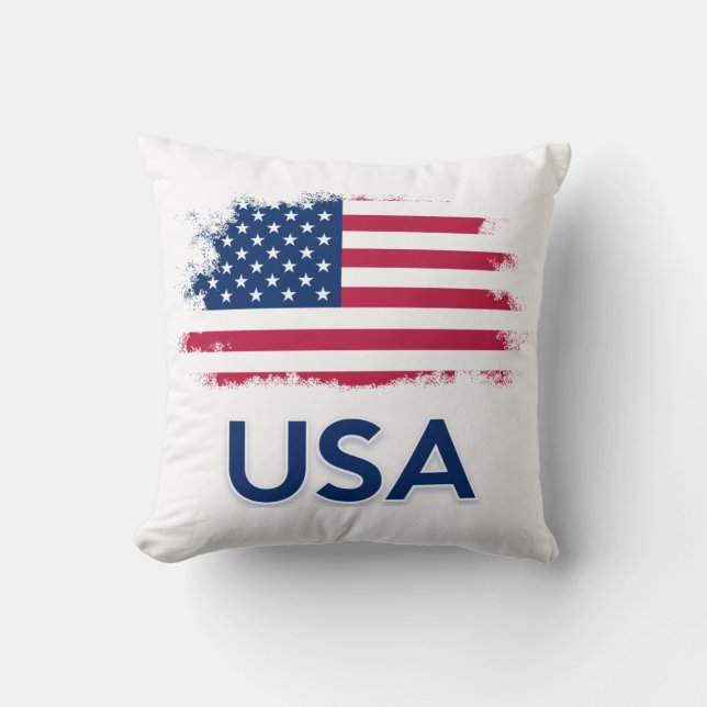 USA-Flagge Kissen (Vorderseite)