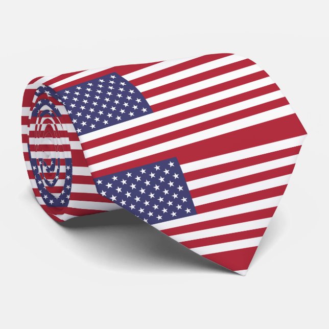 USA-Flagge Krawatte (Gerollt)