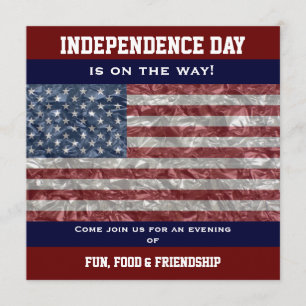 USA-Flagge - Krinklergefärbtes Party einladen Einladung