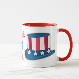 USA-Flagge Kunst Bunt Spiel Team Sport Feiern Tasse
