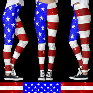 USA-Flagge Leggings