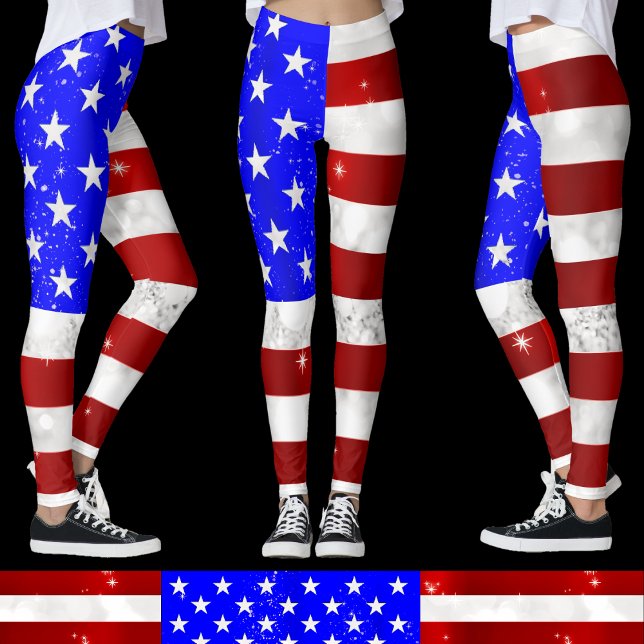 USA-Flagge Leggings (Von Creator hochgeladen)
