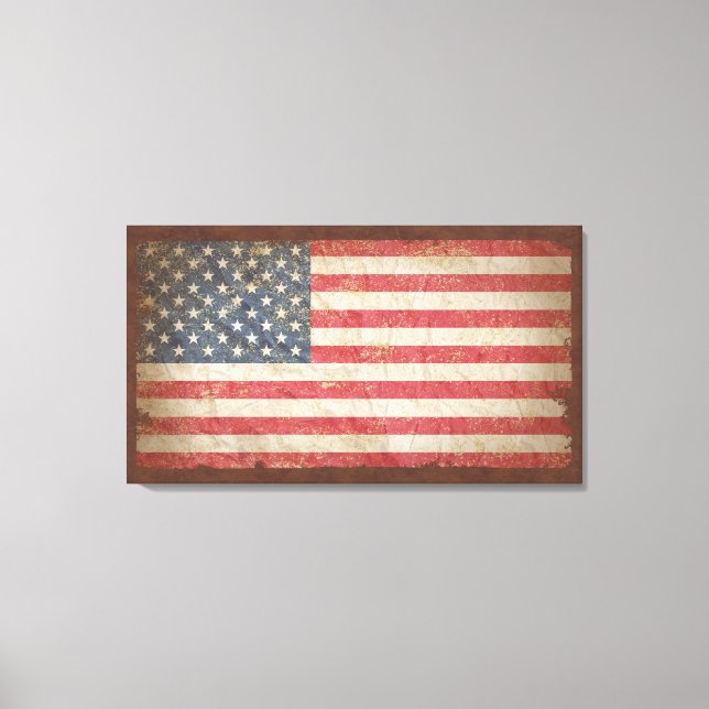 USA-Flagge Leinwanddruck (Vorderseite)