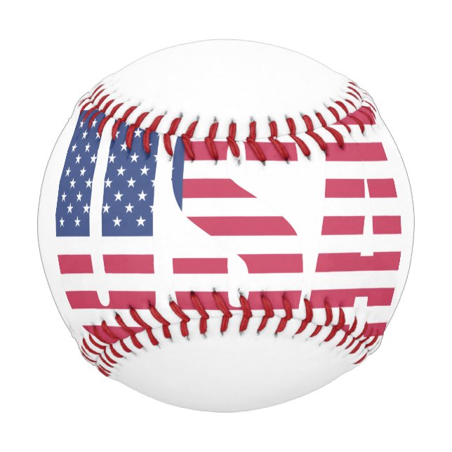 USA-Flagge "MADE" Typografie Baseball - Amerikas (Vorderseite)