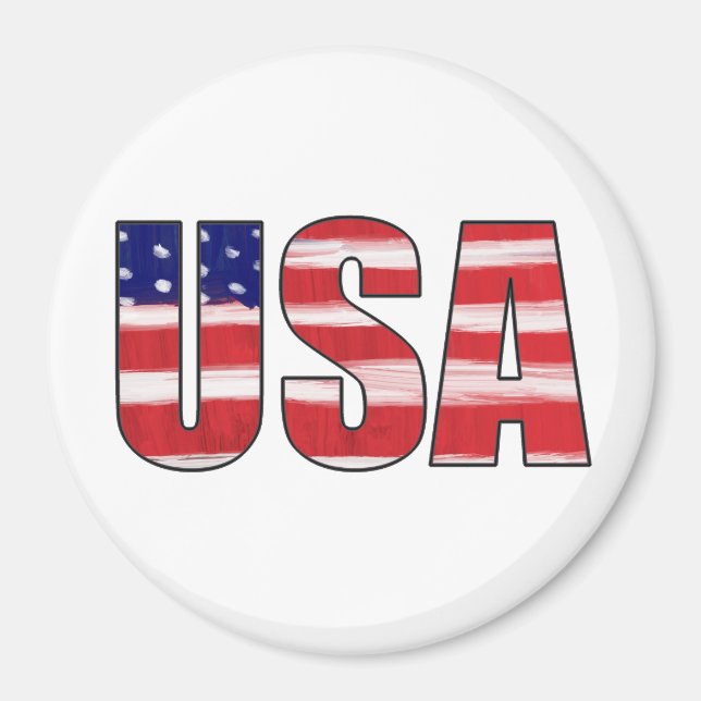 USA-Flagge Magnet (Vorne)