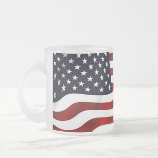 USA-Flagge Mattglastasse