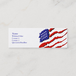 USA-Flagge Mini Visitenkarte