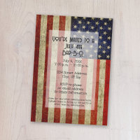 USA-Flagge mit Vintagem Party