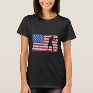 USA-Flagge MMA-Kämpfer Kickboxen Combat Boxing T-Shirt