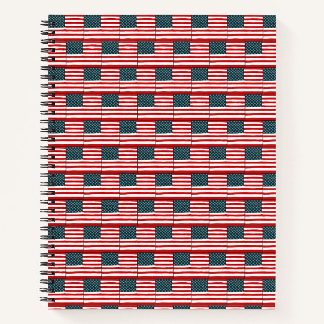 USA-Flagge Notizbuch (Vorderseite)