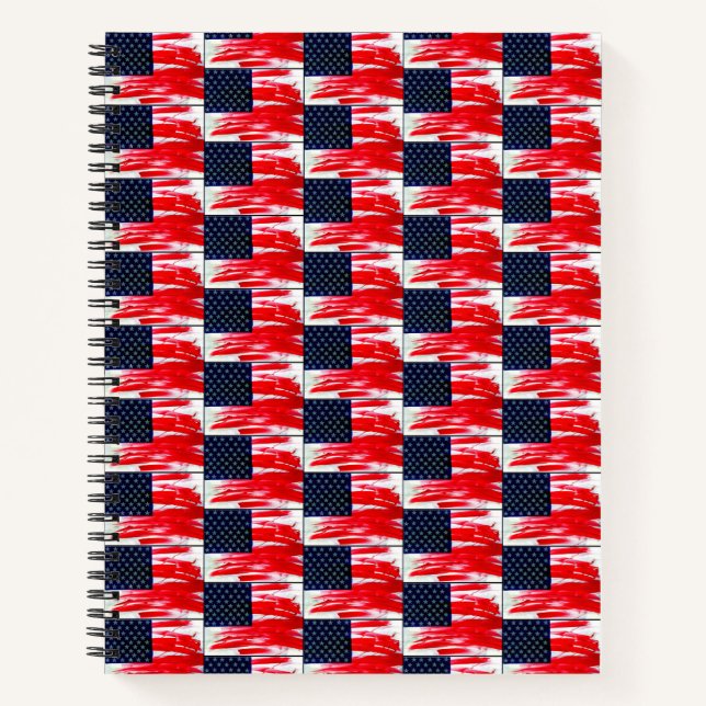 USA-Flagge Notizbuch (Vorderseite)