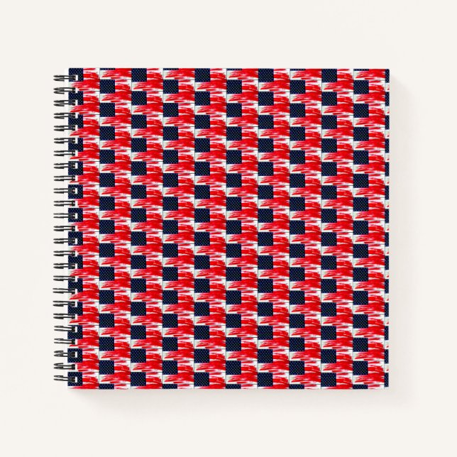USA-Flagge Notizbuch (Vorderseite)