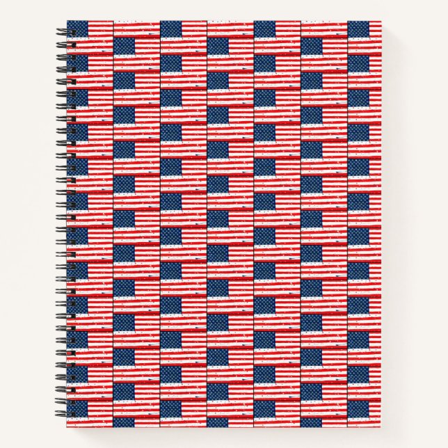 USA-Flagge Notizbuch (Vorderseite)