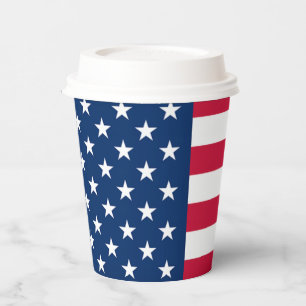 USA-Flagge Papiertassen Pappbecher