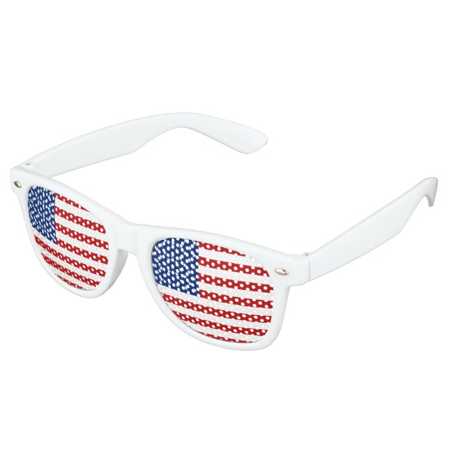 USA-Flagge Partybrille (Schrägansicht)