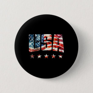 USA-Flagge Patriotisch 4. Juli USA-Amerikanische F Button