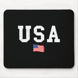 USA-Flagge patriotische amerikanische Flagge 4. Ju Mousepad
