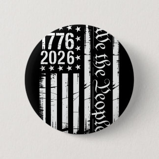USA-Flagge Patriotische Geschichte 1776 2026 250.  Button