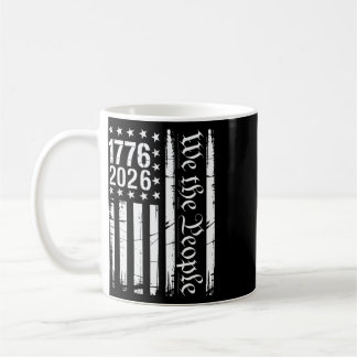 USA-Flagge Patriotische Geschichte 1776 2026 250.  Kaffeetasse