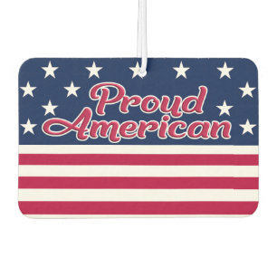 USA Flagge patriotische Stars & Streifen stolze Am Autolufterfrischer