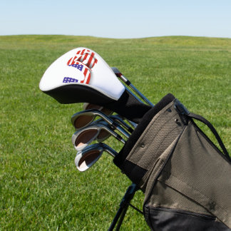 USA-Flagge – Patriotische US-Typografie  Golf Headcover